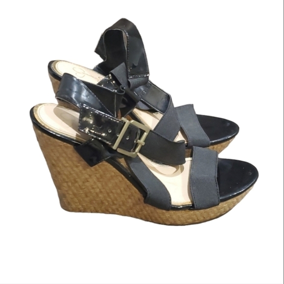 Jessica Simpson Women Wedges Espadrille Boho Sandals sz 9M - Picture 1 of 7